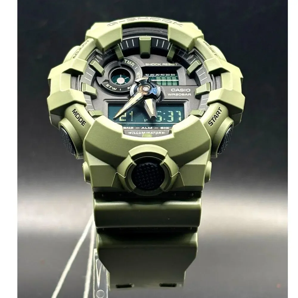 Casio G-Shock GA-700UC-3A Utility Color Olive Green Analog Digital Watch NWT